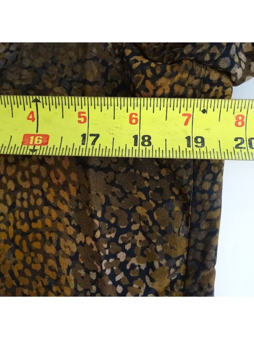 Kobi Halperin Animal Leopard Print Silk Blouse Women Size S Long Bell Sleeves - Picture 10 of 13